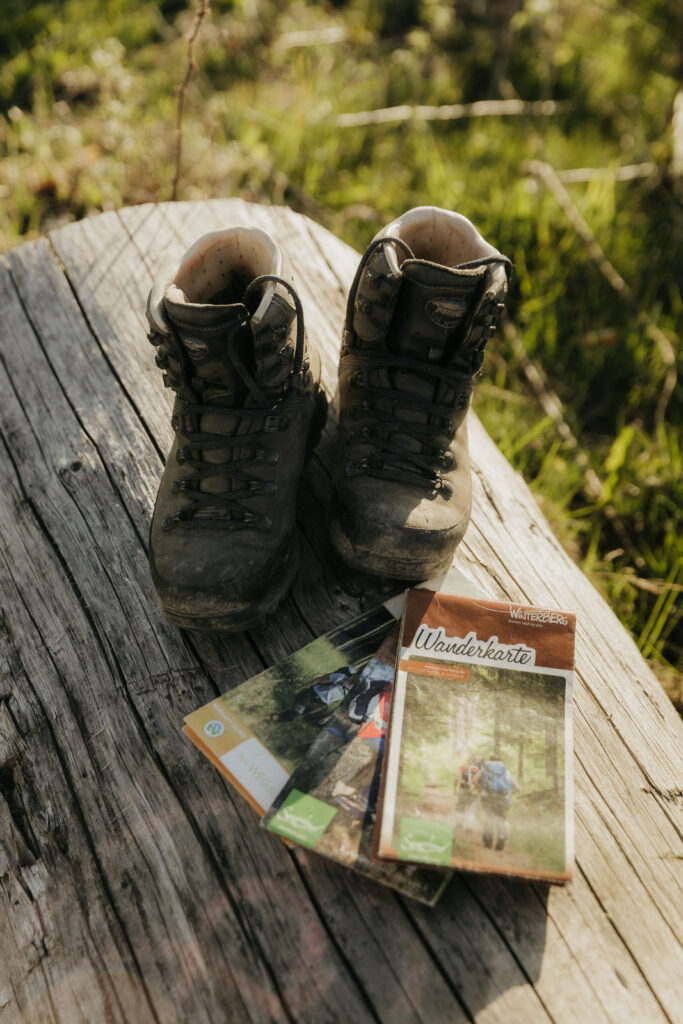 Wanderschuhe-Karte